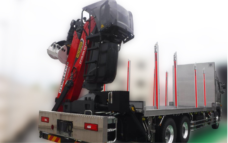 総重量22トン原木積車